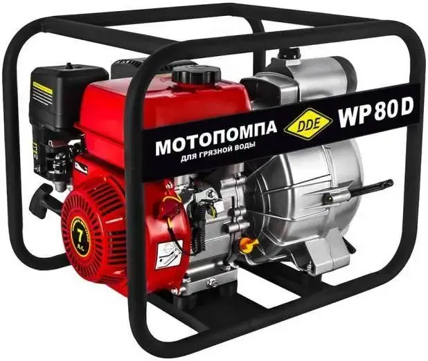 DDE WP80D мотопомпа бензиновая для грязной воды №918-565