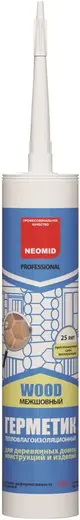Неомид Wood Professional Межшовный герметик тепловлагоизоляционный (310 мл) белый