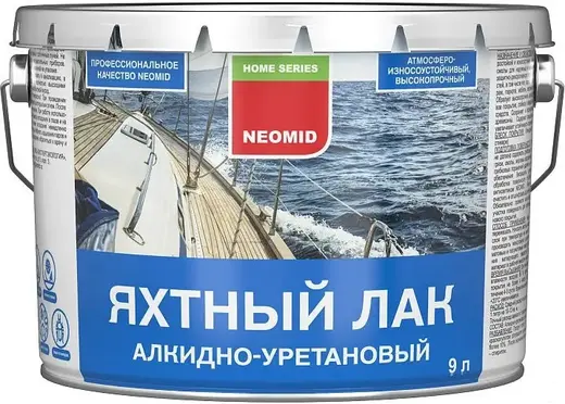Неомид Yacht лак яхтный алкидно-уретановый (9 л) полуматовый