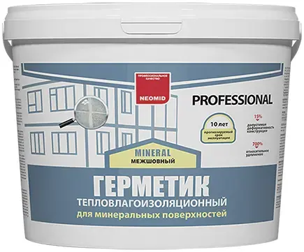 Неомид Mineral Professional Межшовный герметик тепловлагоизоляционный (15 кг) белый