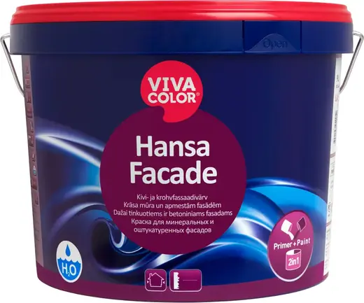 Vivacolor Hansa Facade краска для минеральных и оштукатуренных фасадов (2.7 л) белая