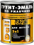 Dali грунт-эмаль по ржавчине 3 в 1 для металла гладкая (2 л) слоновая кость RAL 1014 гладкая