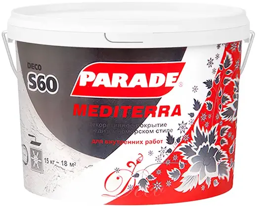 Parade S60 Mediterra декоративное покрытие (15 кг)