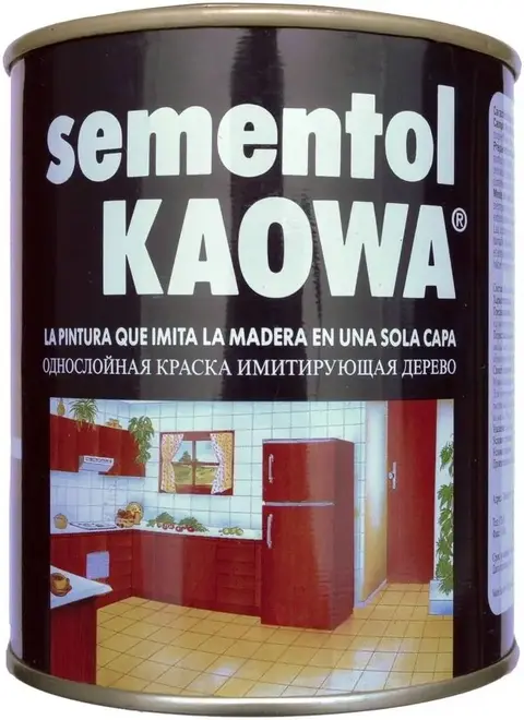 Quilosa Sementol Kaowa однослойная краска имитирующая дерево (375 мл) красное дерево