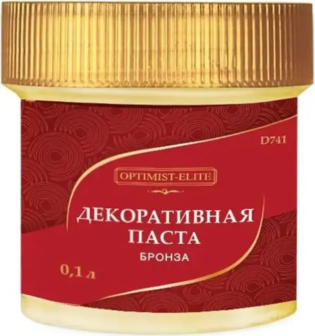 Оптимист Элит D 741 декоративная паста (100 мл) золото