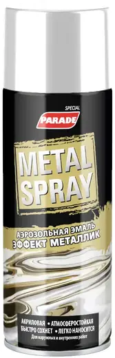 Parade Metal Spray аэрозольная эмаль (400 мл) серебро