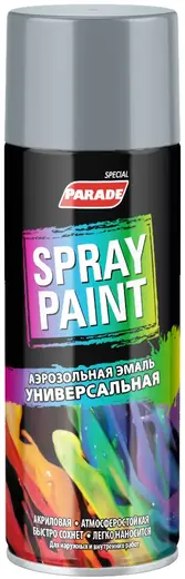 Parade Spray Paint аэрозольная эмаль универсальная (400 мл) серая №335 полуглянцевая