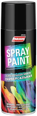 Parade Spray Paint аэрозольная эмаль универсальная (400 мл) черная RAL 9005 глянцевая