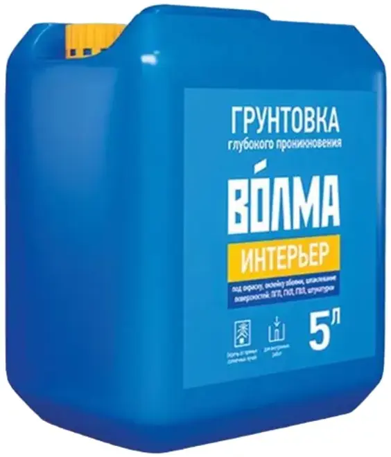 Волма Интерьер грунтовка глубокого проникновения (5 л) бесцветная