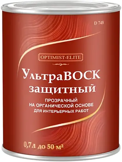 Оптимист Элит D 748 Защитный ультра-воск на органической основе (700 г) глянцевый