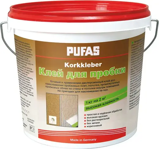Пуфас Korkkleber клей для пробковых покрытий (4 кг)