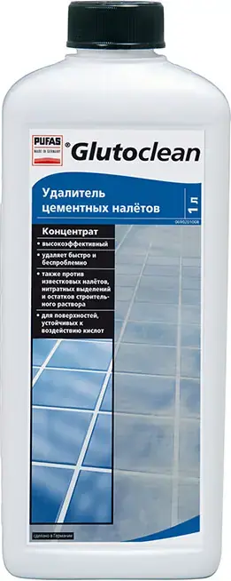 Пуфас Glutoclean Zementschleier Entferner удалитель цементных налетов концентрат (1 л)