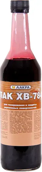 Лакра ХВ-784 лак для тонирования и защиты деревянных поверхностей (500 мл) бесцветный глянцевый