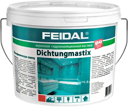 Feidal Dichtungmastix акриловая гидроизоляционная мастика (5 кг)