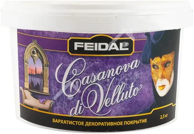Feidal Vintage Casanova di Velluto декоративное бархатистое покрытие с эффектом велюра (2.5 кг)