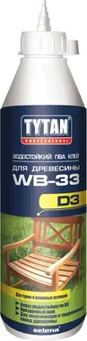 Титан Professional ПВА WB-33 D3 водостойкий клей для древесины (175 мл)