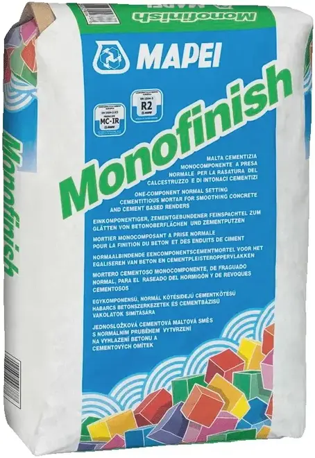 Mapei Monofinish безусадочная быстротвердеющая смесь тиксотропного типа (22 кг)