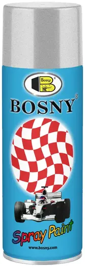 Bosny Spray Paint спрей-краска металлик акрилово-эпоксидная (520 мл) алюминий серебряный