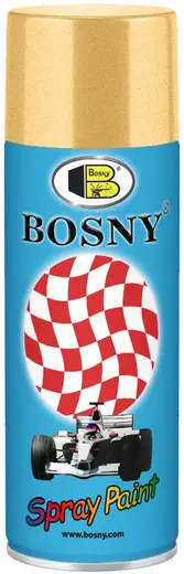 Bosny Spray Paint спрей-краска металлик акрилово-эпоксидная (520 мл) золото герцога