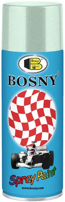 Bosny Spray Paint спрей-краска металлик акрилово-эпоксидная (520 мл) серебряная металлик