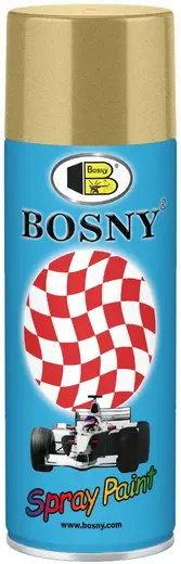 Bosny Spray Paint спрей-краска металлик акрилово-эпоксидная (520 мл) темное золото