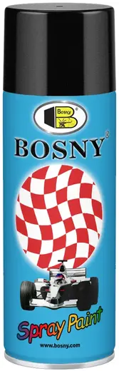 Bosny Spray Paint спрей-краска металлик акрилово-эпоксидная (520 мл) черная