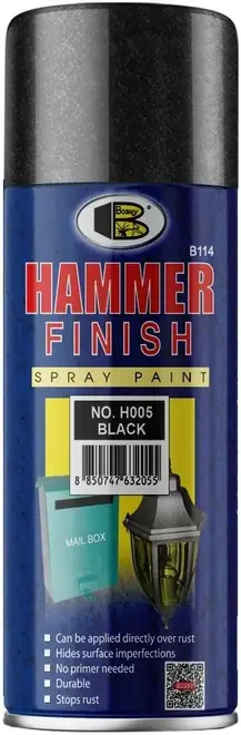 Bosny Hammer Finish Spray Paint спрей-краска молотковая (520 мл) черная молотковая