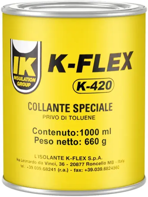 K-Flex K-420 контактный клей на основе полихлоропренового каучука (1 л)