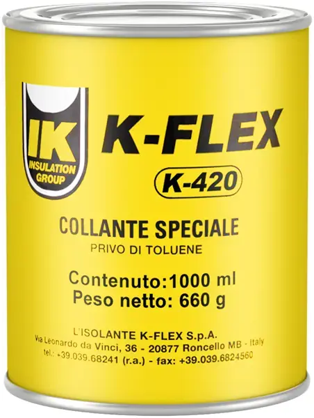 K-Flex K-420 контактный клей на основе полихлоропренового каучука (1 л)