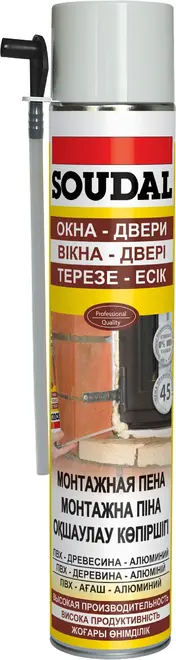 Soudal Окна Двери монтажная пена (300 мл) ручная летняя