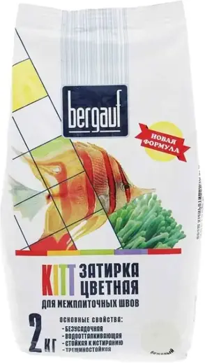Bergauf Kitt затирка цветная для межплиточных швов (2 кг) бежевая
