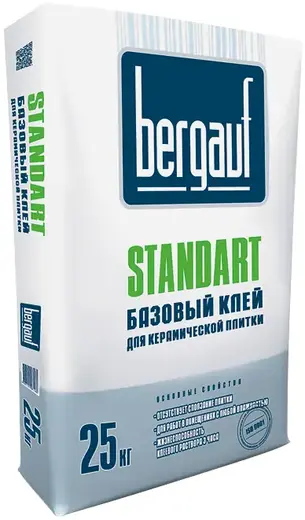 Bergauf Standart базовый клей для керамической плитки (25 кг)