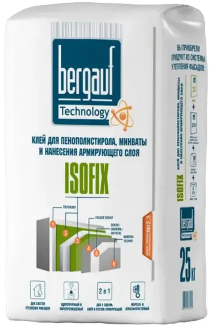 Bergauf Isofix клей (25 кг) зимний