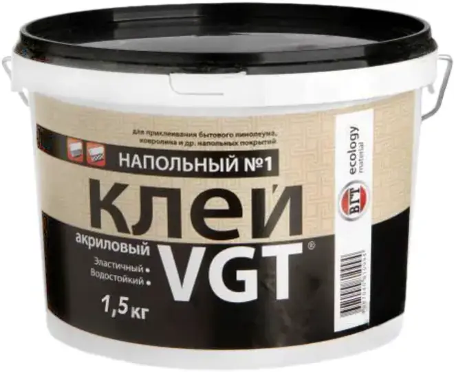 ВГТ Напольный №1 Эконом клей акриловый (1.5 кг)