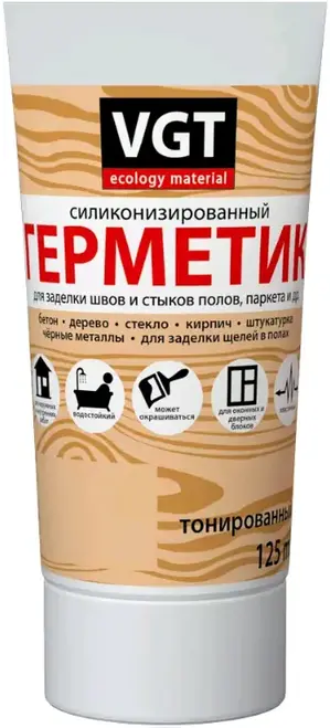 ВГТ герметик силиконизированный тонированный (160 г) венге