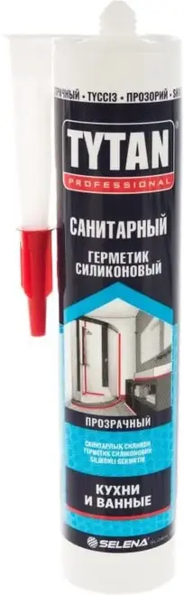 Титан Professional Кухни и Ванные герметик силиконовый санитарный (280 мл) бесцветный Китай