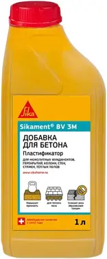 Sika Sikament BV 3M пластификатор для бетона (1 л)