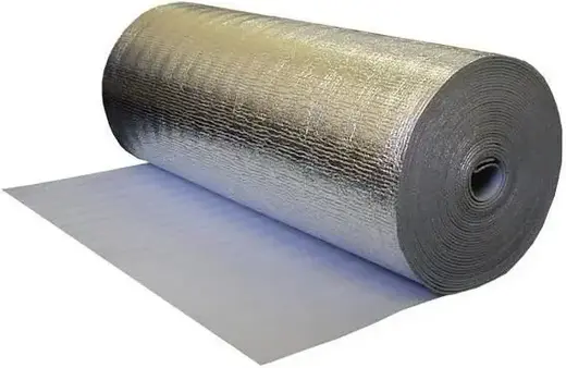 Тепофол НПЭ C пенополиэтилен самоклеящийся №10 (1*25 м/10 мм) металлизированный