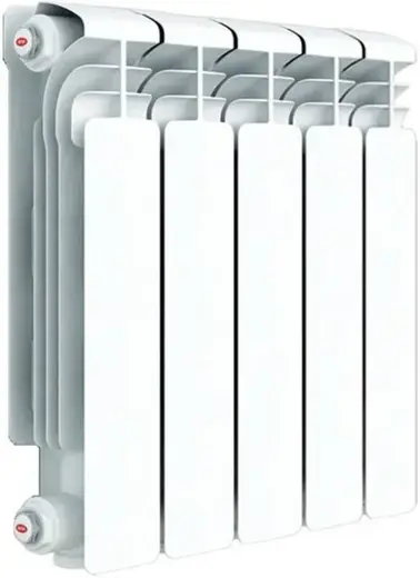 Рифар Alum Ventil радиатор с нижним подключением 350 5 секций (400*415 мм) нижнее левое