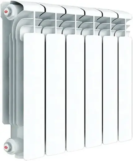 Рифар Alum Ventil радиатор с нижним подключением 350 6 секций (480*415 мм) нижнее левое