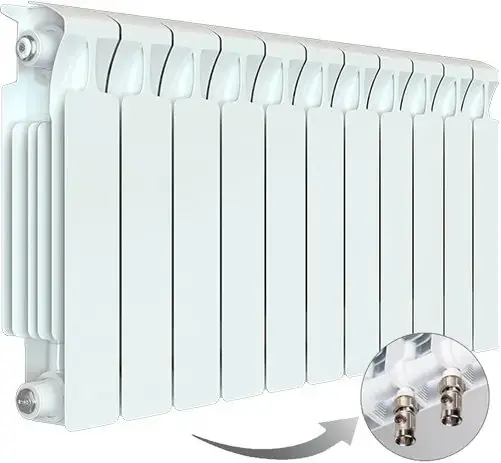 Рифар Monolit Ventil радиатор с нижним подключением 350 VL 11 секций