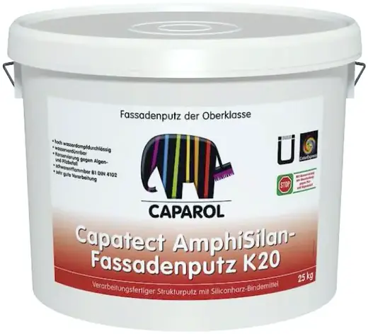 Caparol Capatect AmphiSilan-Fassadenputz K20 готовая к применению структурная штукатурка (25 кг) белая Weiss Польша