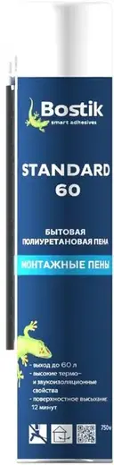 Bostik Standard 60 бытовая полиуретановая монтажная пена (750 мл)