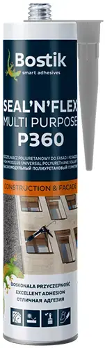 Bostik P360 Seal n Flex Multi Purpose универсальный строительный герметик для деформационных швов (600 мл) коричневый