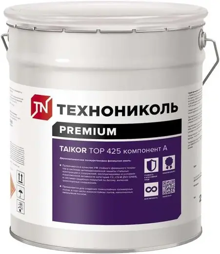 Технониколь Special Taikor Top 425 эмаль полиуретановая финишная (20 кг) серая RAL 7040 основа от -10°C до +10°C