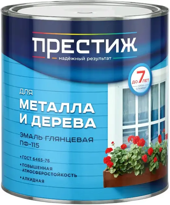 Престиж ПФ-115 эмаль для металла и дерева (2.8 кг) белая №001