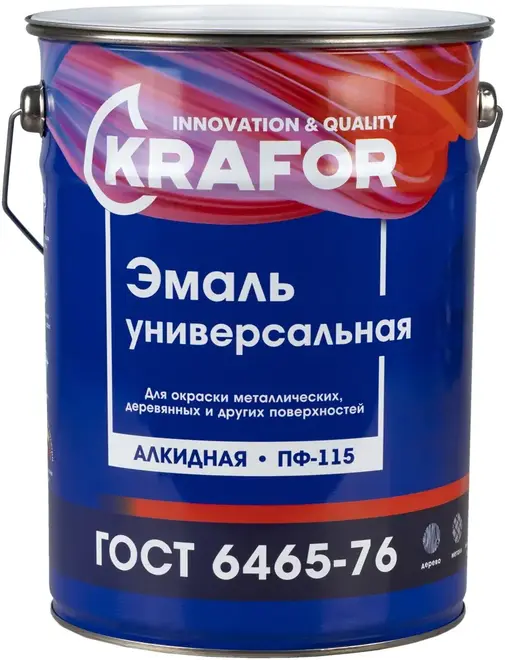 Крафор ПФ-115 эмаль универсальная алкидная (6 кг) белая