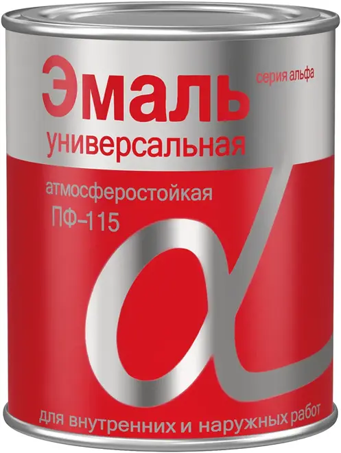 Алфавит ПФ-115 эмаль универсальная атмосферостойкая (900 г) белая матовая