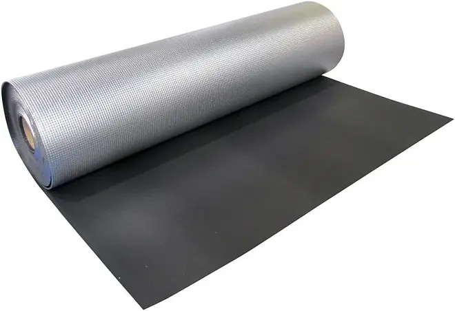 Изолон Isolontape 500 самоклеящийся физически сшитый пенополиэтилен (рулон) №3008 (1*10 м/8 мм 33 кг/1 м3) серый LM (пленка металлиз.)/VP