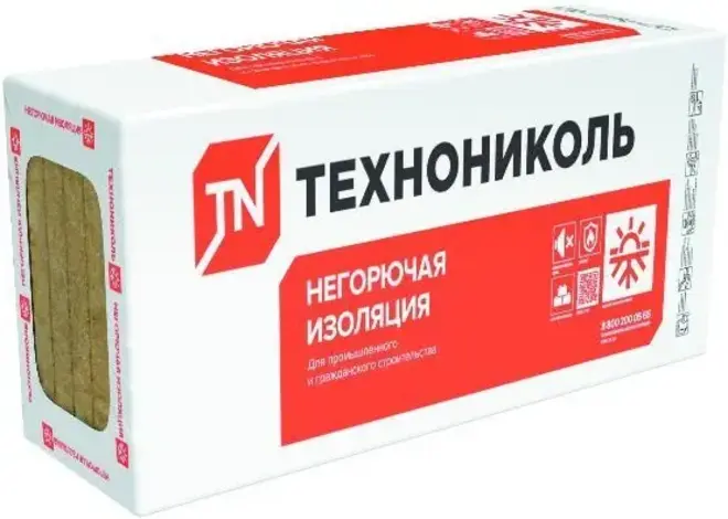 Технониколь Техновент Проф гидрофобизированная тепло- звукоизоляционная плита (0.6*1.2 м/50 мм)